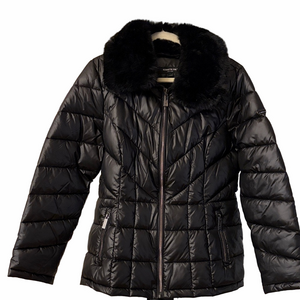 Kennth Cole winter jacket with faux fur Collar size L.